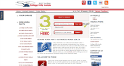 Desktop Screenshot of collegehillshondaparts.com